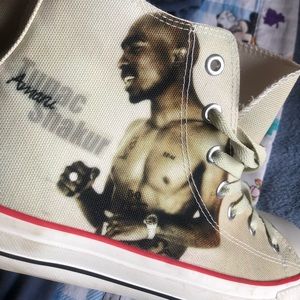 TRPL Tupac High Tops Near Mint Condition